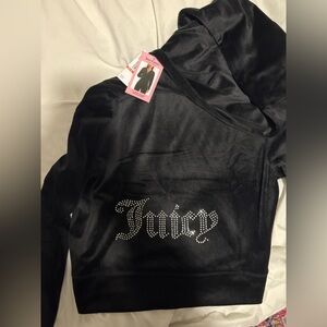 Juicy Couture Black Velour Hoodie